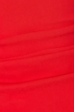 Quiz Bandeau Midi Dress Red Discount