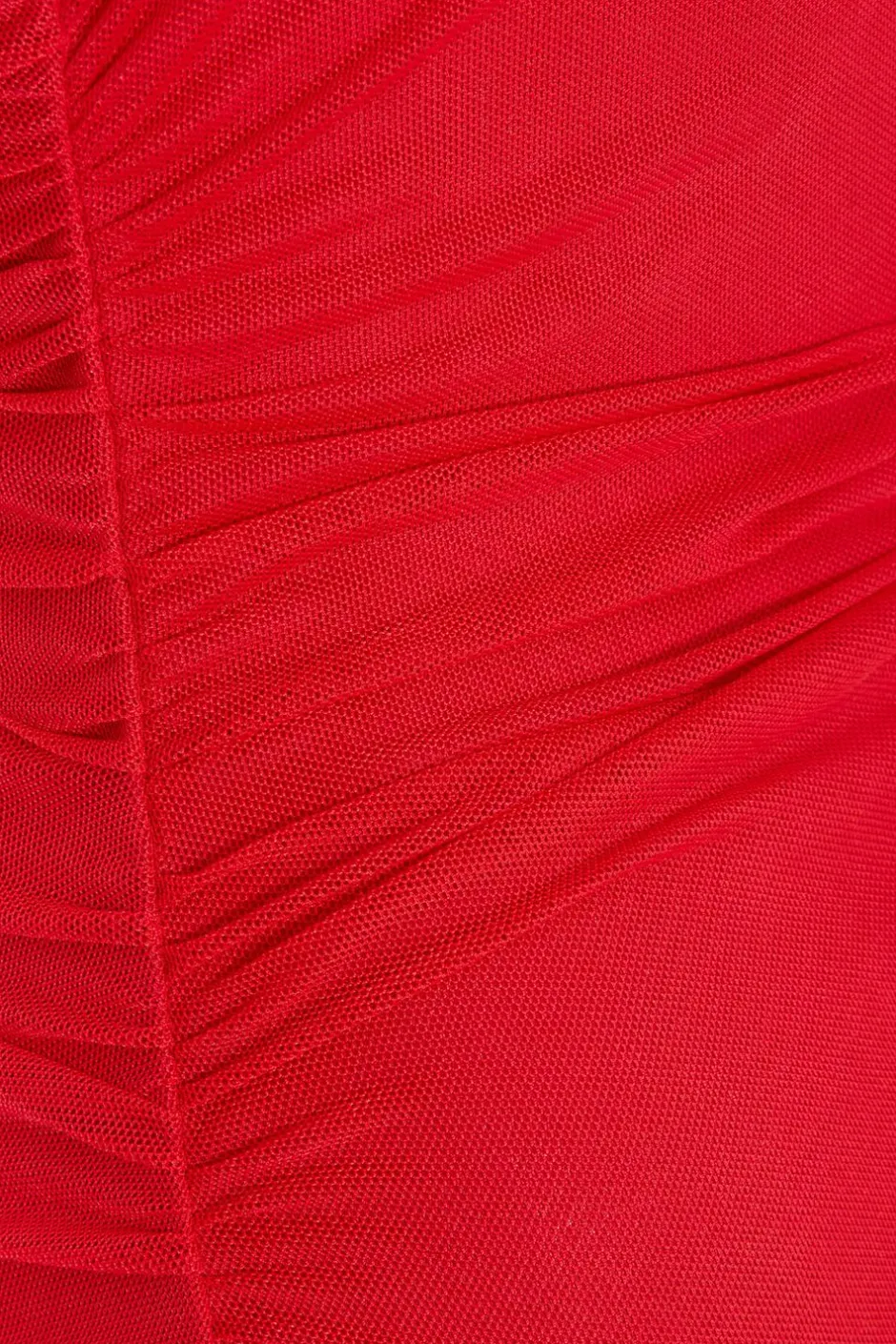 Quiz Red Bardot Mesh Midaxi Dress Online
