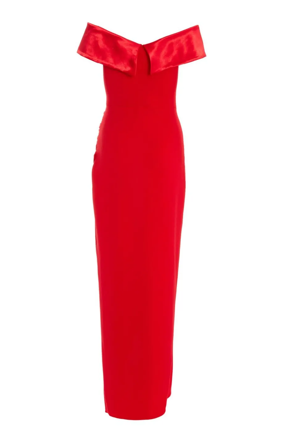 Quiz Red Bardot Wrap Maxi Dress Best