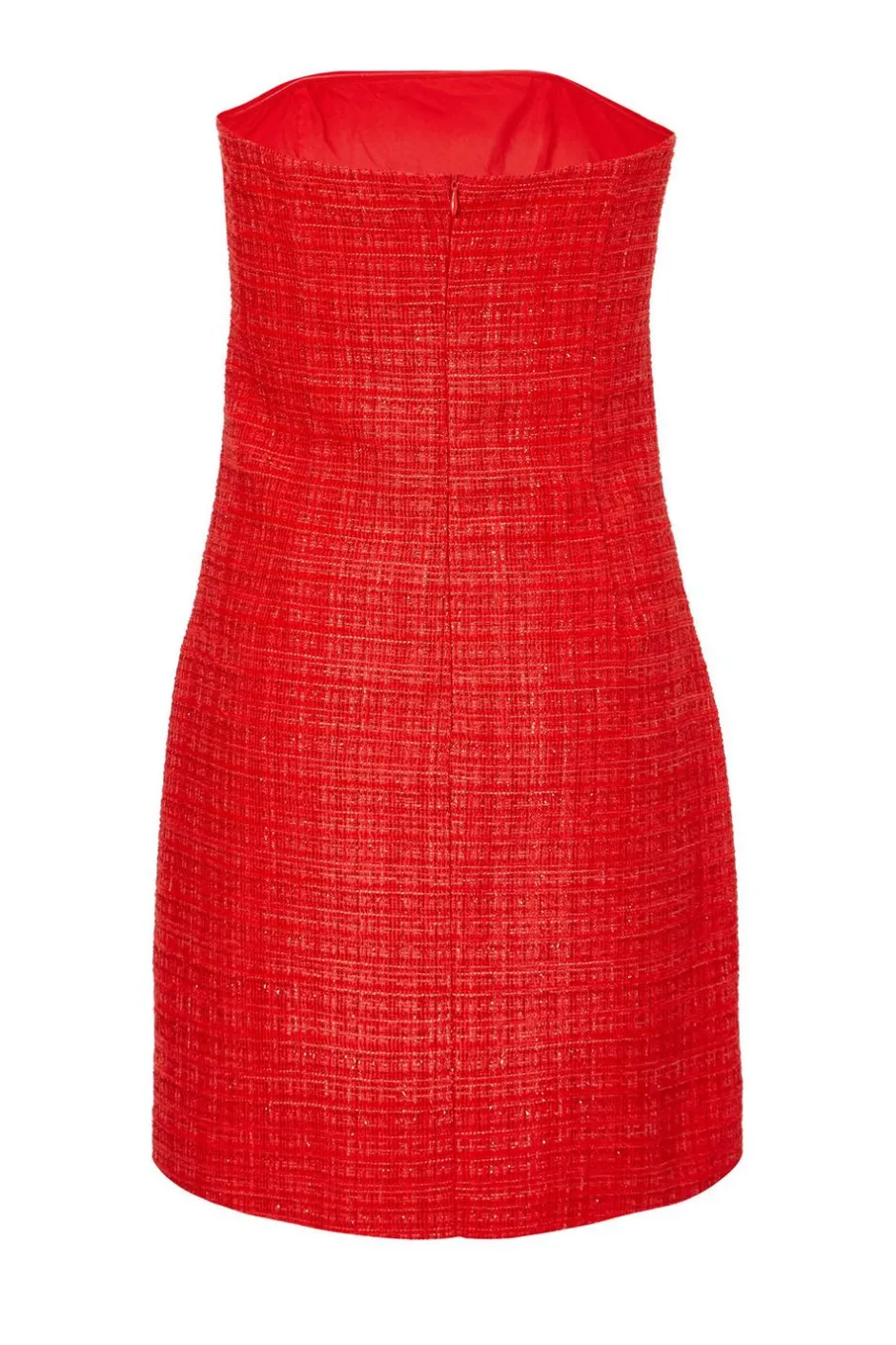 Quiz Red Boucle Bandeau Mini Dress Best