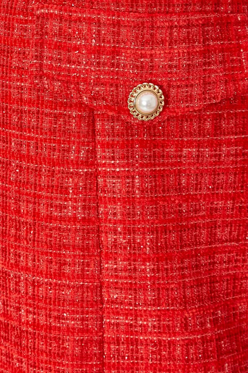 Quiz Red Boucle Bandeau Mini Dress Best