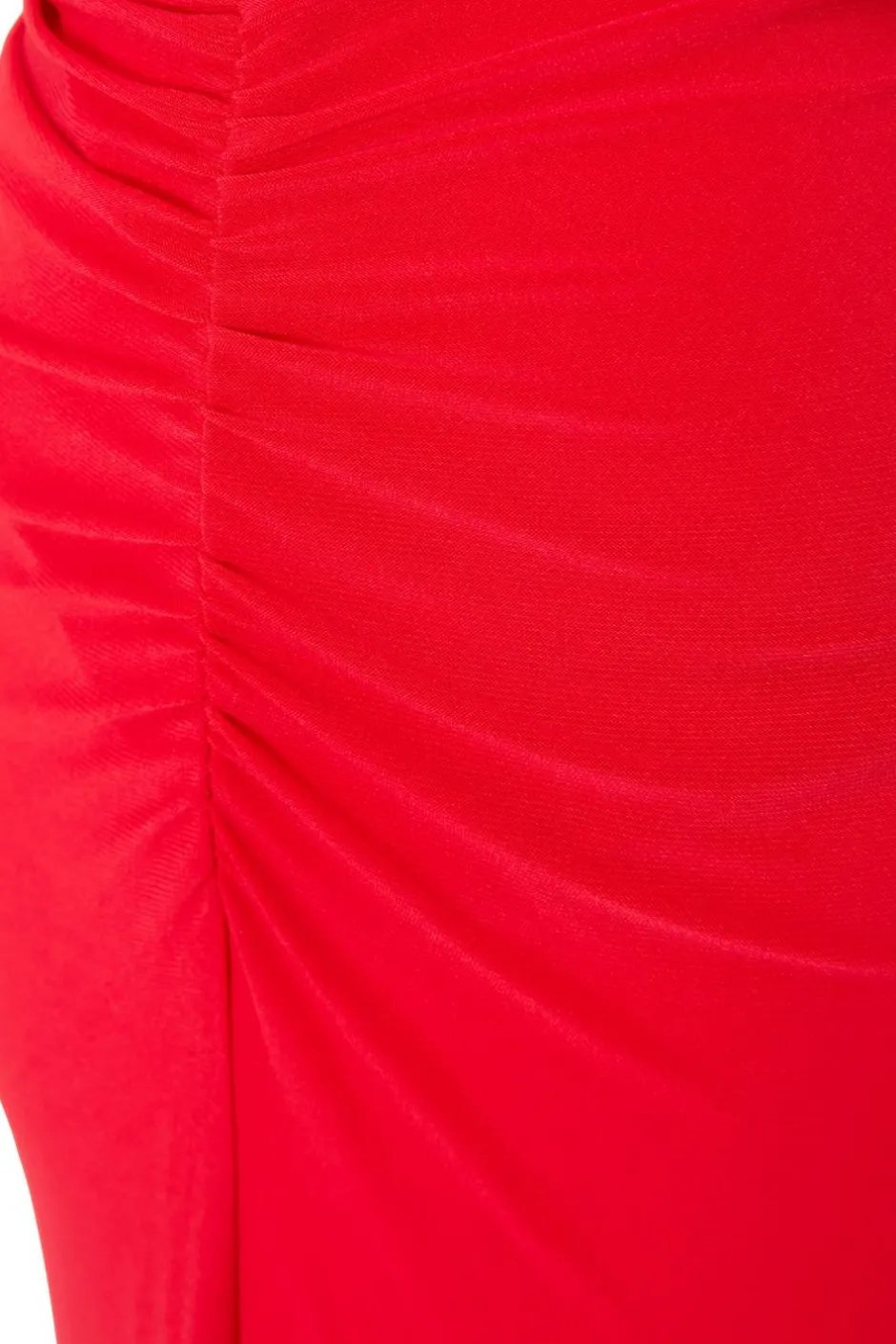 Quiz Red Buckle Detail Midaxi Dress Hot
