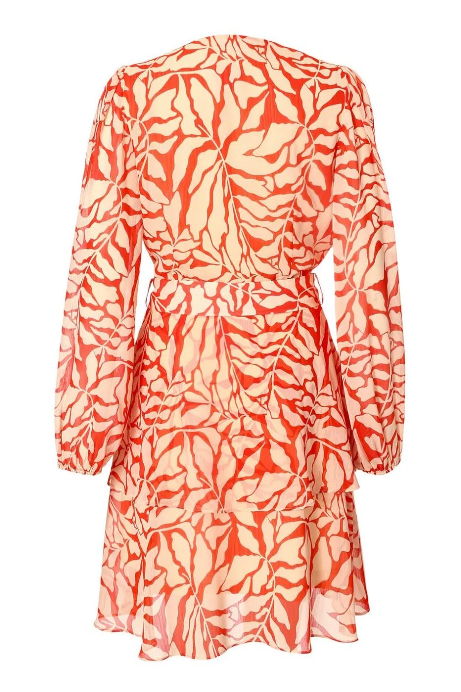 Quiz Red Chiffon Floral Skater Dress Hot