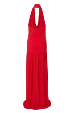 Quiz Cowl Neck Maxi Dress Red Online