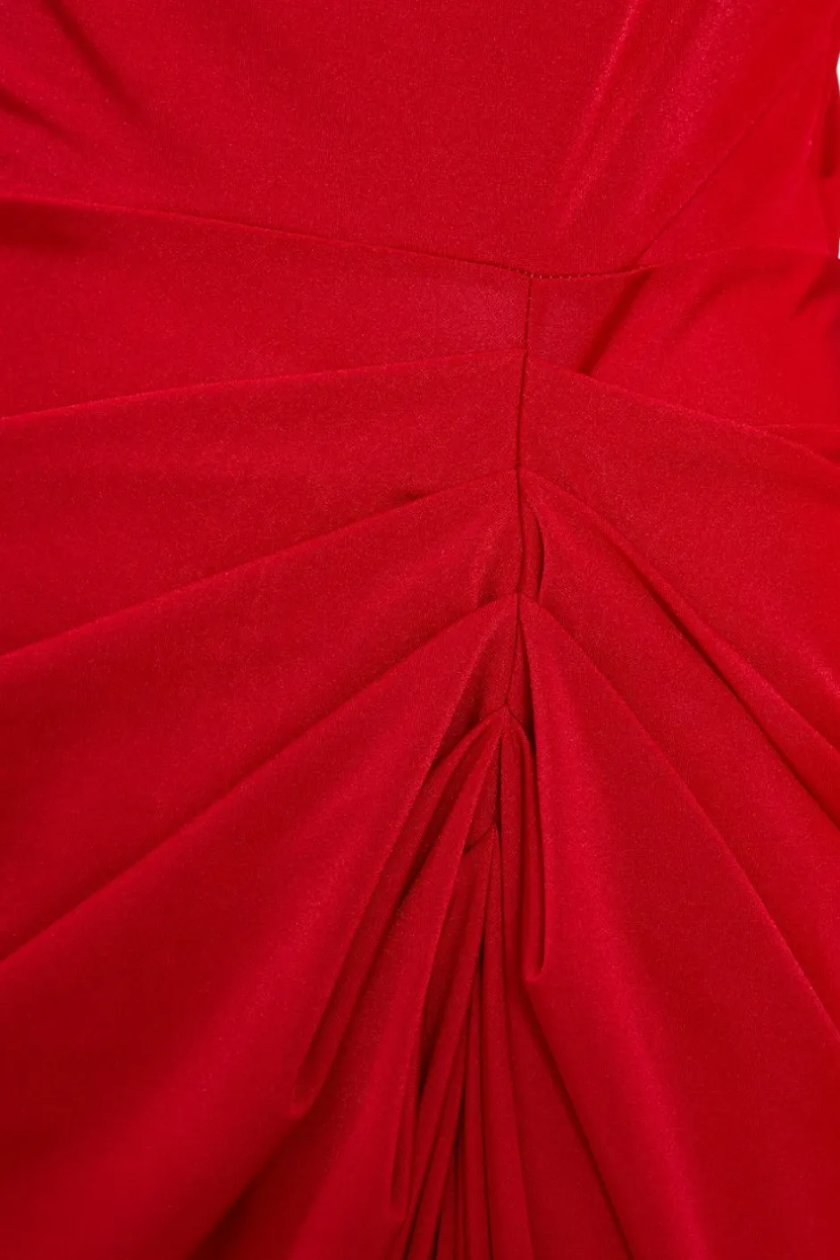 Quiz Cowl Neck Midi Dress Red Hot