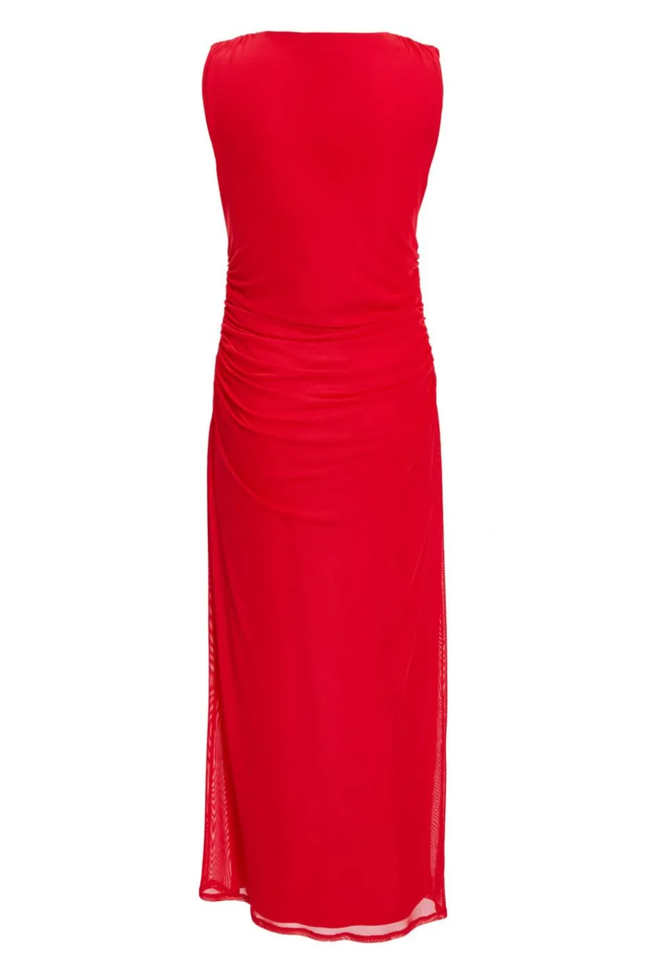 Quiz Red Mesh Midaxi Dress Sale