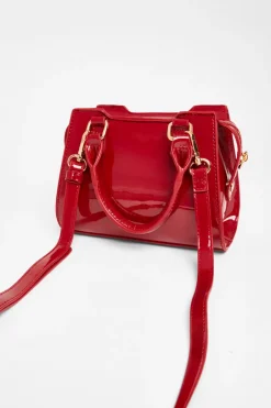 Quiz Red Mini Top Handle Bag Outlet