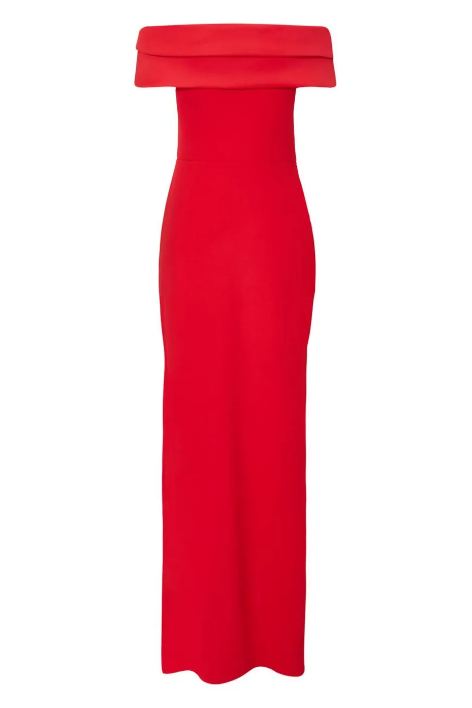 Quiz Pleated Bardot Maxi Dress Red Outlet