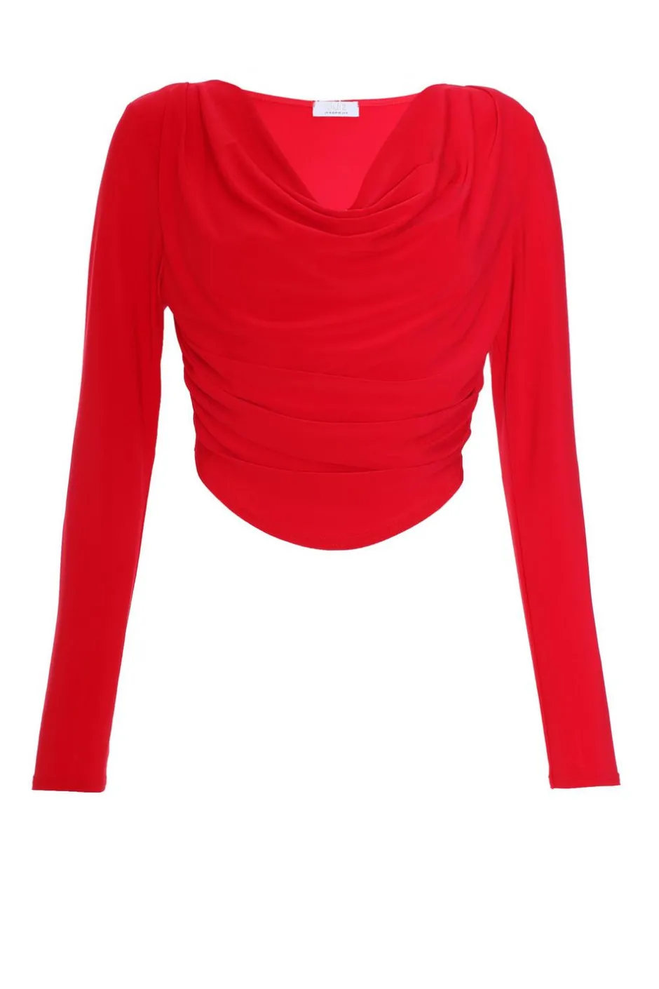 Quiz Red Ruched Cowl Neck Top Best
