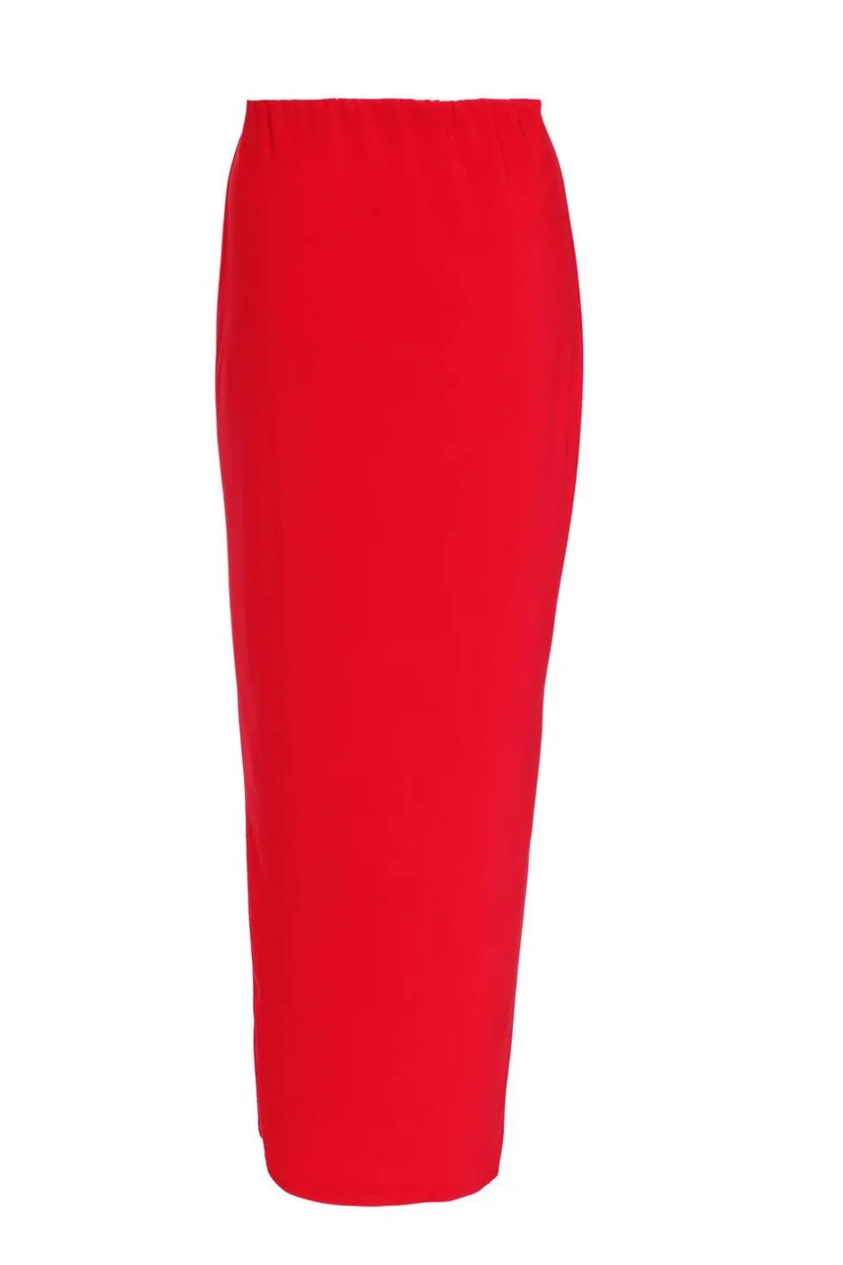 Quiz Ruched Split Maxi Skirt Red Outlet