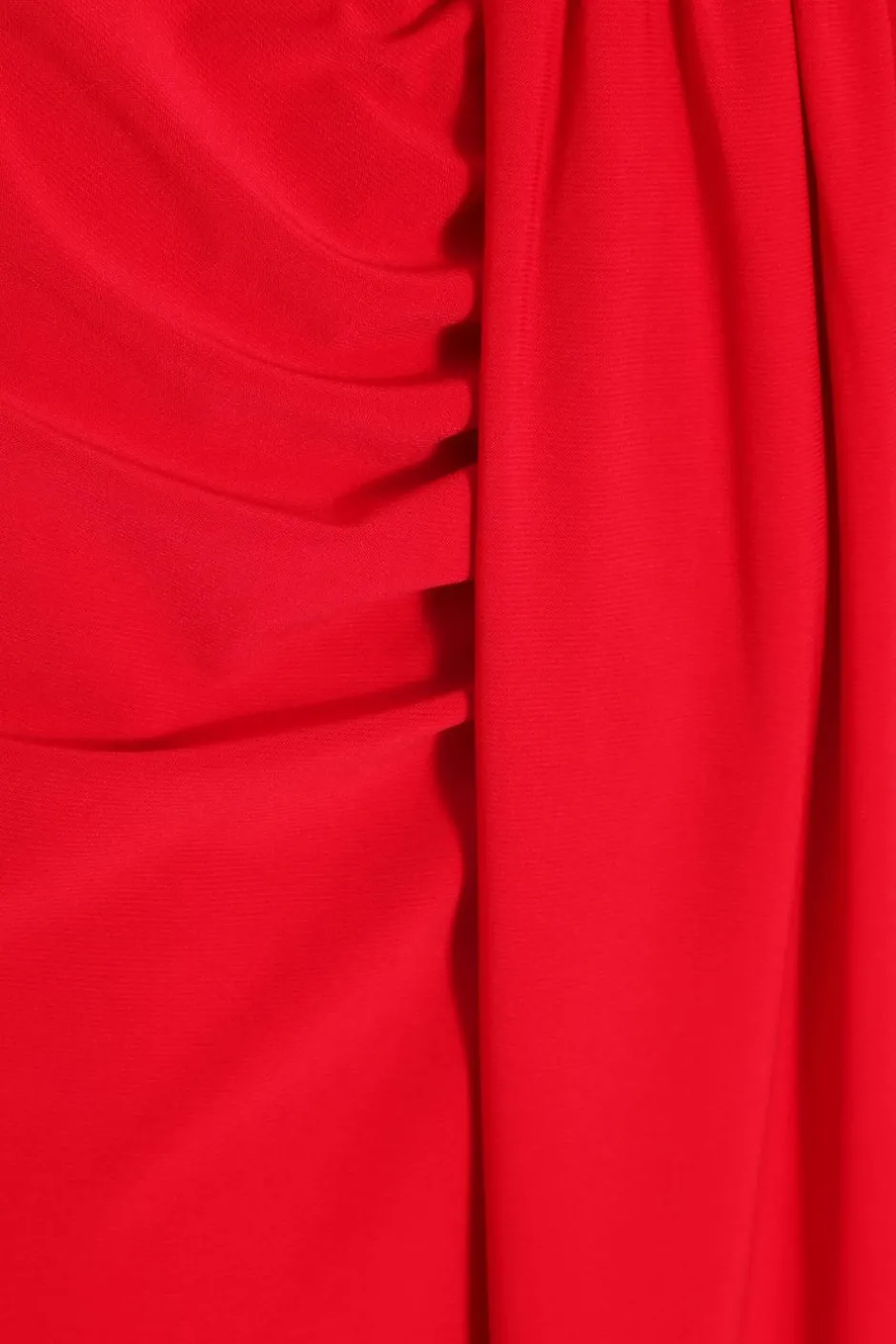 Quiz Ruched Split Maxi Skirt Red Outlet