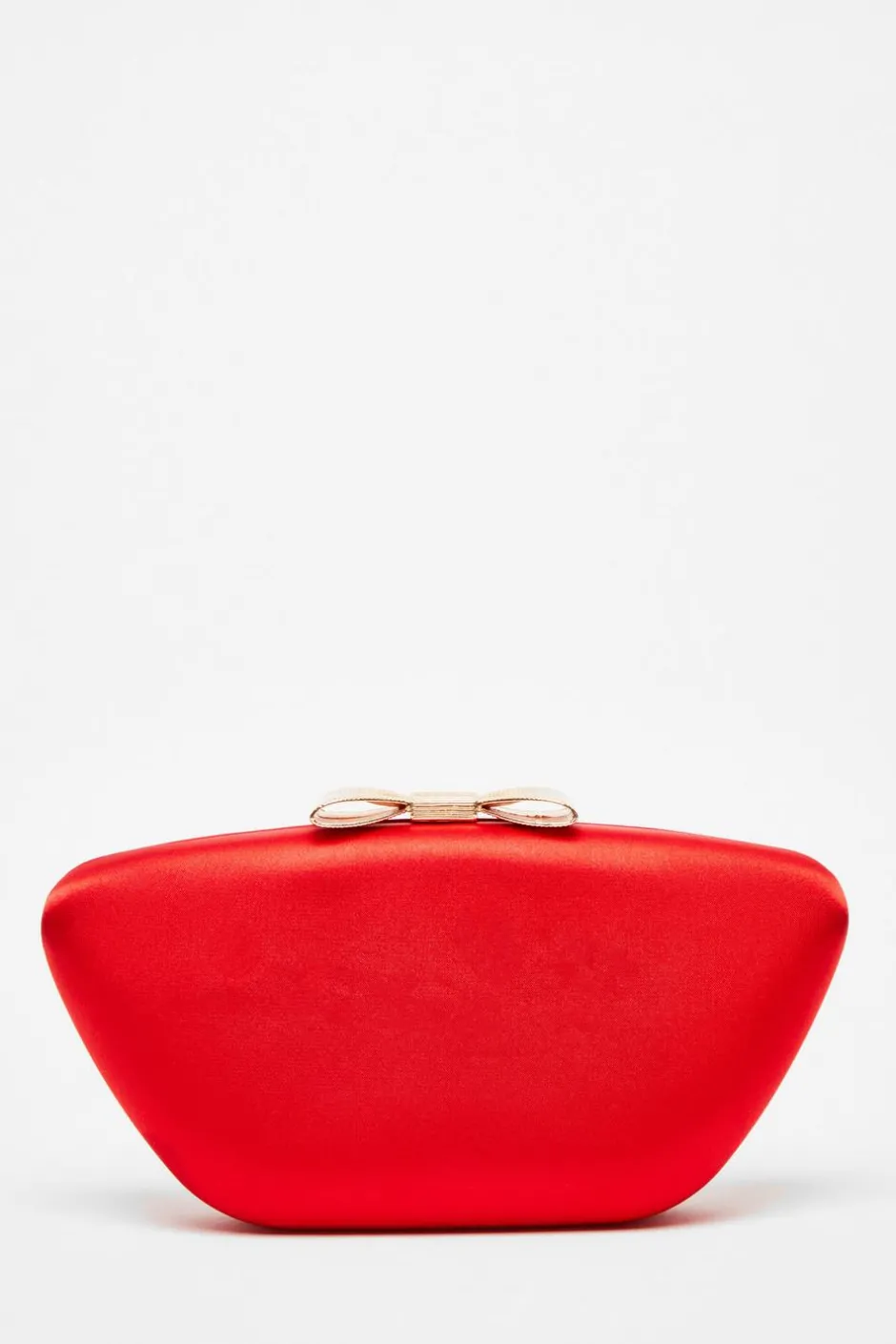 Quiz Red Satin Bow Detail Box Bag Sale