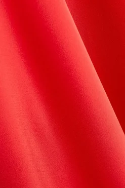 Quiz Satin Corsage Midaxi Dress Red Best