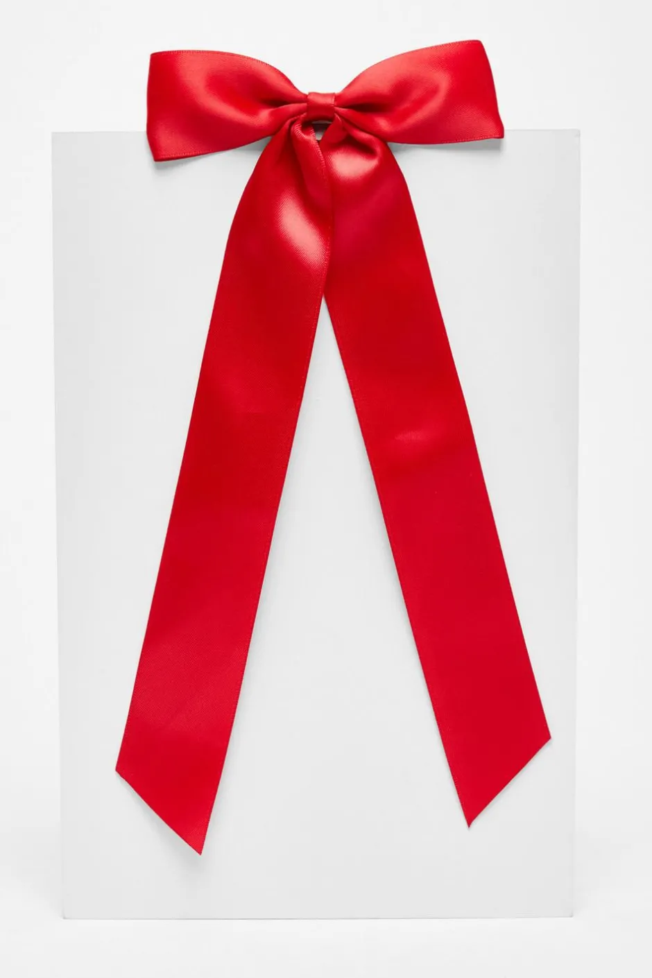 Quiz Satin Hair Bow Clip Red Outlet