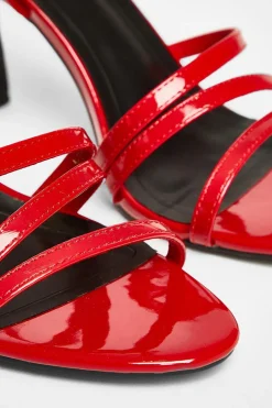 Quiz Red Strappy Heels
