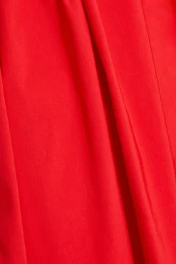 Quiz Red Tie Shoulder Midi Dress Outlet