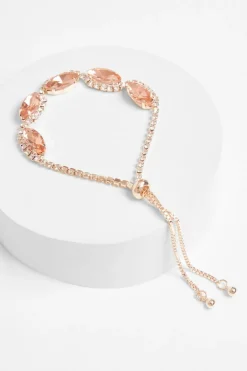 Quiz Rose Gold Jewel Toggle Bracelet Hot