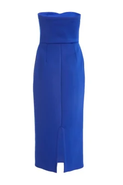 Quiz Royal Blue Bandeau Midaxi Dress Outlet