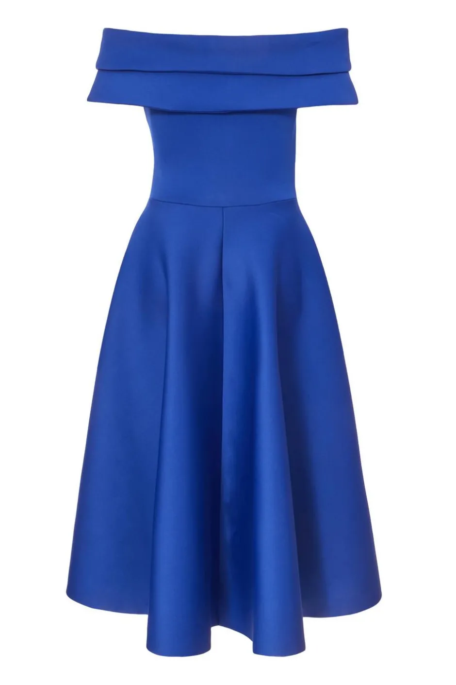 Quiz Bardot Midi Dress Royal Blue Discount