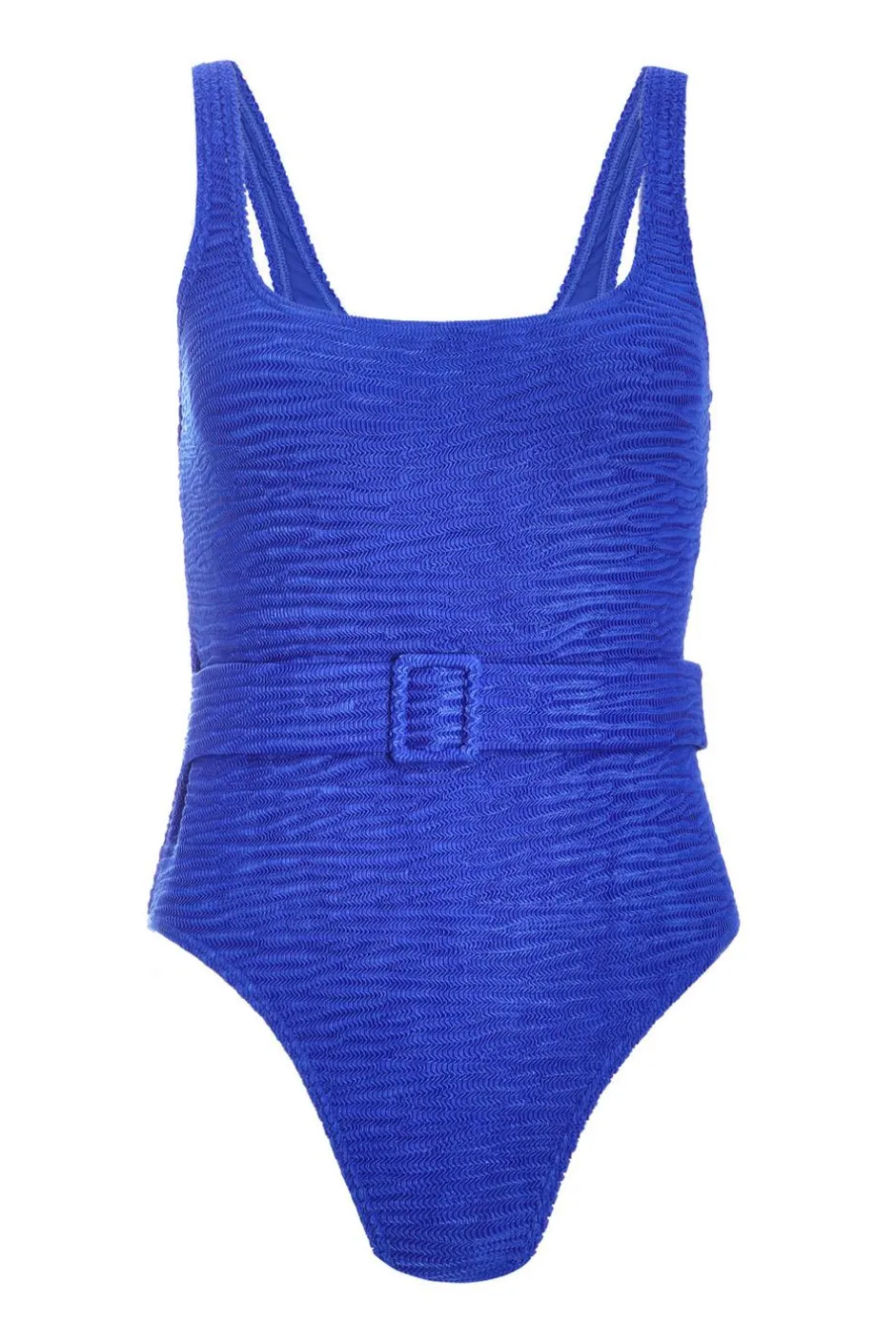 Quiz Royal Blue Crinkle Swimsuit Outlet