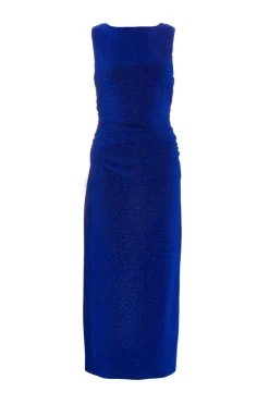 Quiz Royal Blue High Neck Midaxi Dress Hot