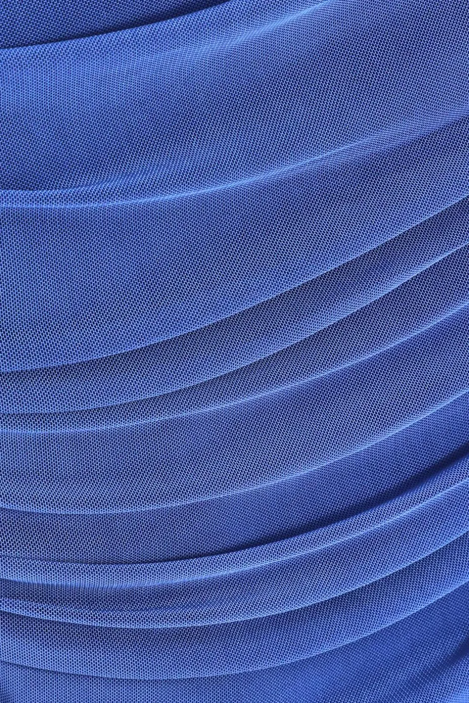 Quiz Royal Blue Mesh Frill Hem Midaxi Dress Sale