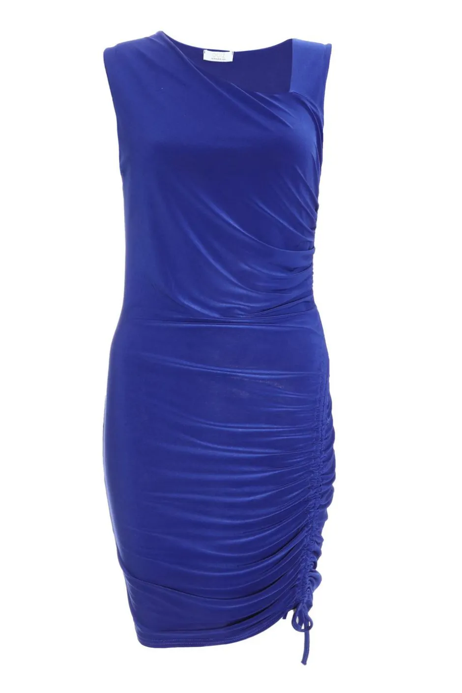 Quiz Royal Blue Ruched Bodycon Mini Dress Best
