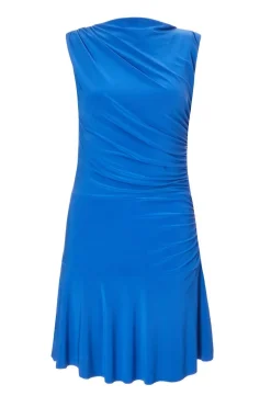 Quiz Ruched Playsuit Royal Blue New