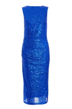 Quiz Royal Blue Sequin Midi Dress Clearance