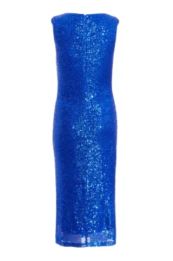 Quiz Royal Blue Sequin Midi Dress Clearance