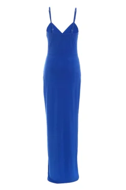 Quiz Royal Blue Wrap Maxi Dress