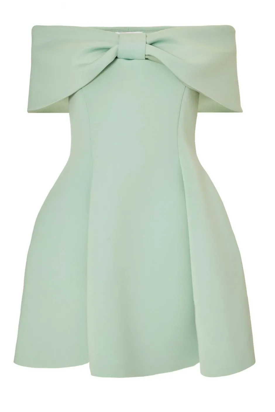 Quiz Bardot Bow Skater Dress Sage New