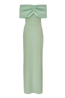 Quiz Bardot Wrap Maxi Dress Sage