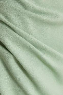 Quiz Bardot Wrap Maxi Dress Sage