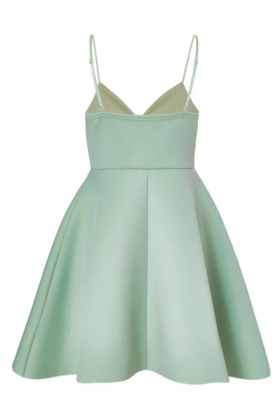 Quiz Bow Front Skater Dress Sage New