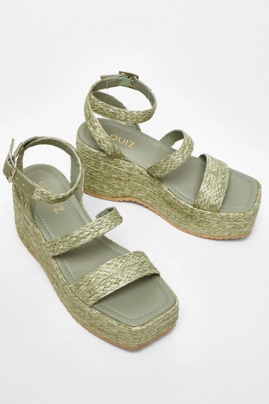 Quiz Chunky Platform Wedges Sage Best