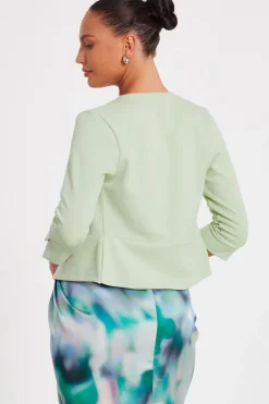 Quiz Sage Cropped Jacket Outlet