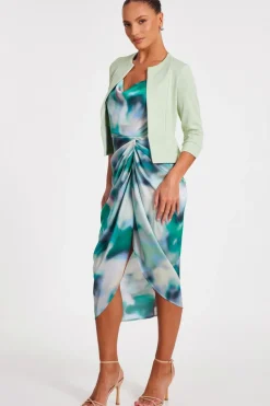 Quiz Sage Cropped Jacket Outlet