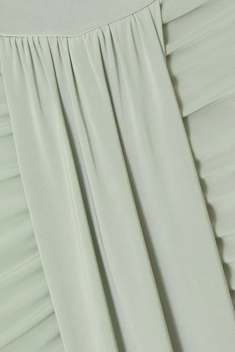 Quiz Drape Front Maxi Dress Sage Clearance