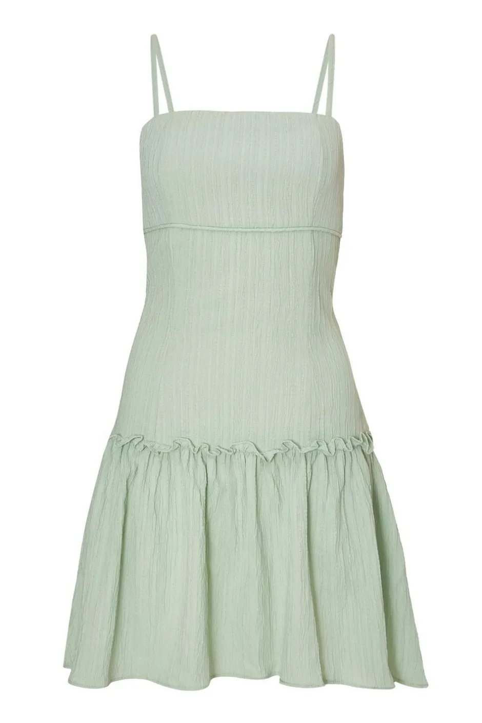 Quiz Sage Frill Mini Dress Best
