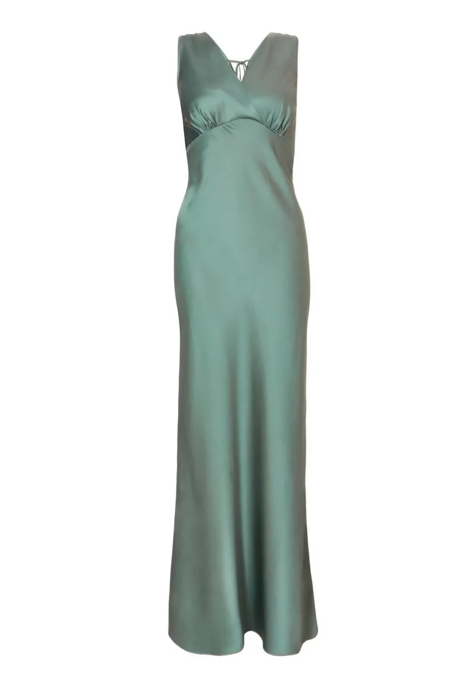 Quiz Satin Cowl Back Maxi Dress Sage Online