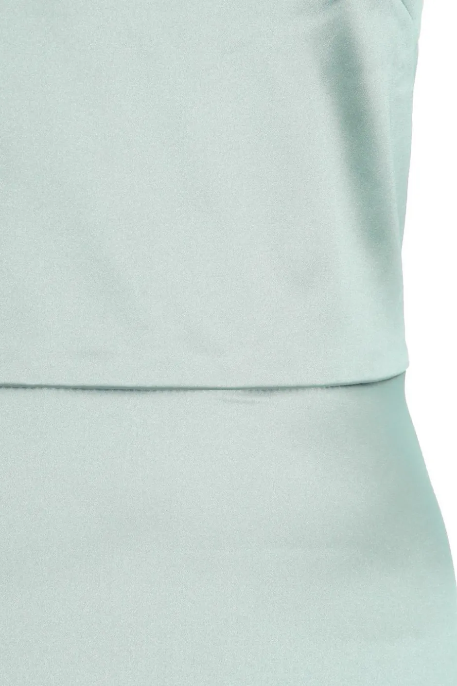 Quiz Satin One Shoulder Maxi Dress Sage Outlet