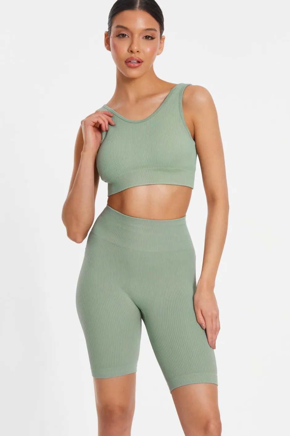 Quiz Sage Seamless Strappy Crop Top Online
