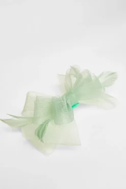 Quiz Small Bow Clip Fascinator Sage Discount