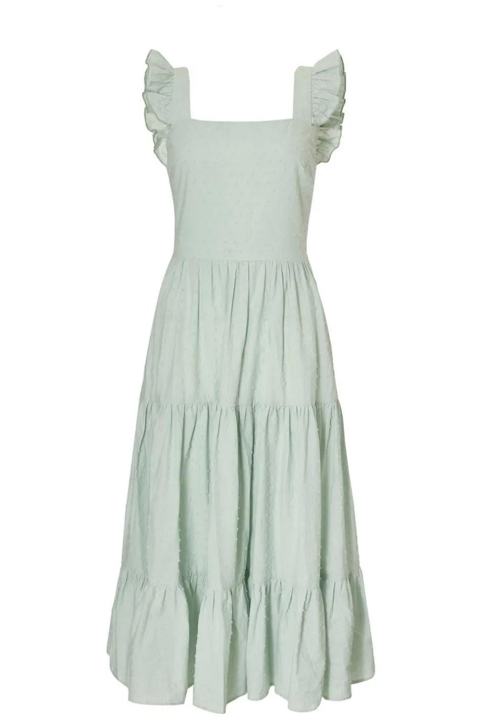 Quiz Sage Tiered Midi Dress Discount