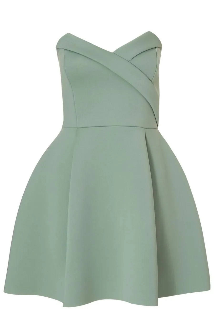 Quiz Wrap Front Mini Dress Sage Discount