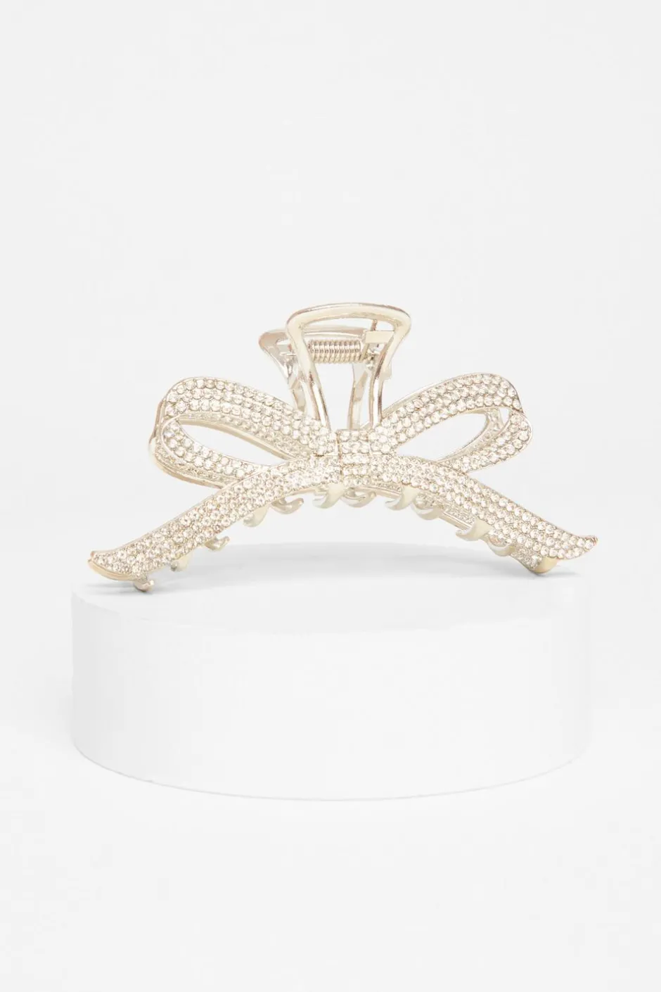 Quiz Silver Bow Hair Claw New