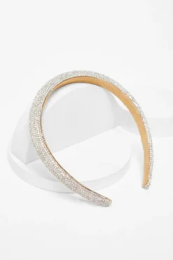 Quiz Silver Diamante Headband Hot