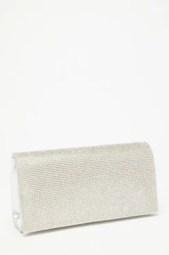 Quiz Silver Embellished Bag Best