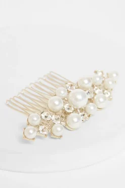 Quiz Silver Embellished Hair Comb Hot